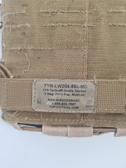 TYR tactical dubble mag front (BRUGT)